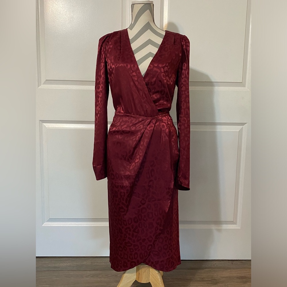 LAST CALL Lulus Medium Red Animal Print Skirt